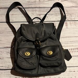 Coach Vintage Backpack with Gold-Tone Hardware